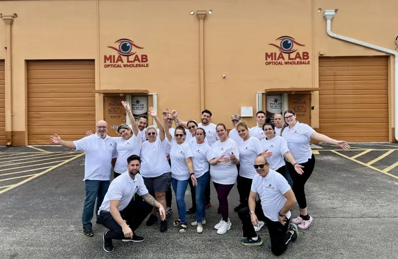 The Mialab team outside the lab