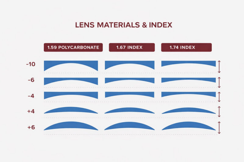 Understanding Different High Index Options (1.60, 1.67, 1.74)