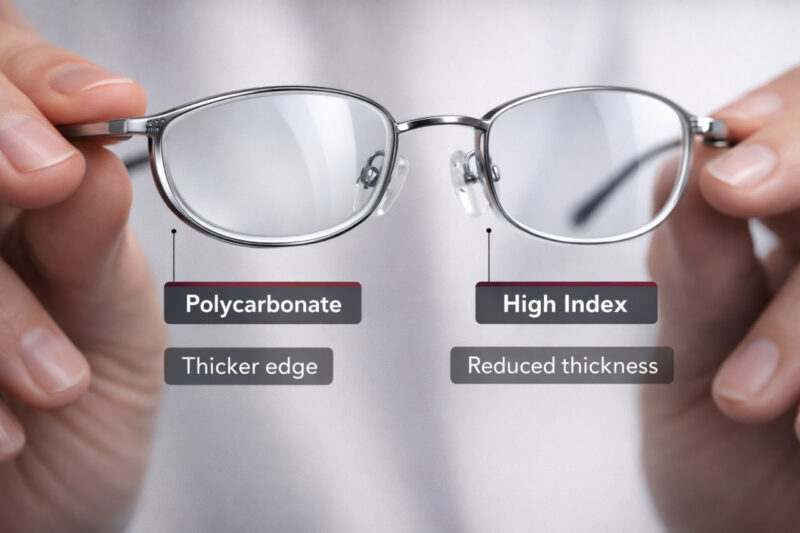 High Index vs Polycarbonate Lenses: What’s the Difference