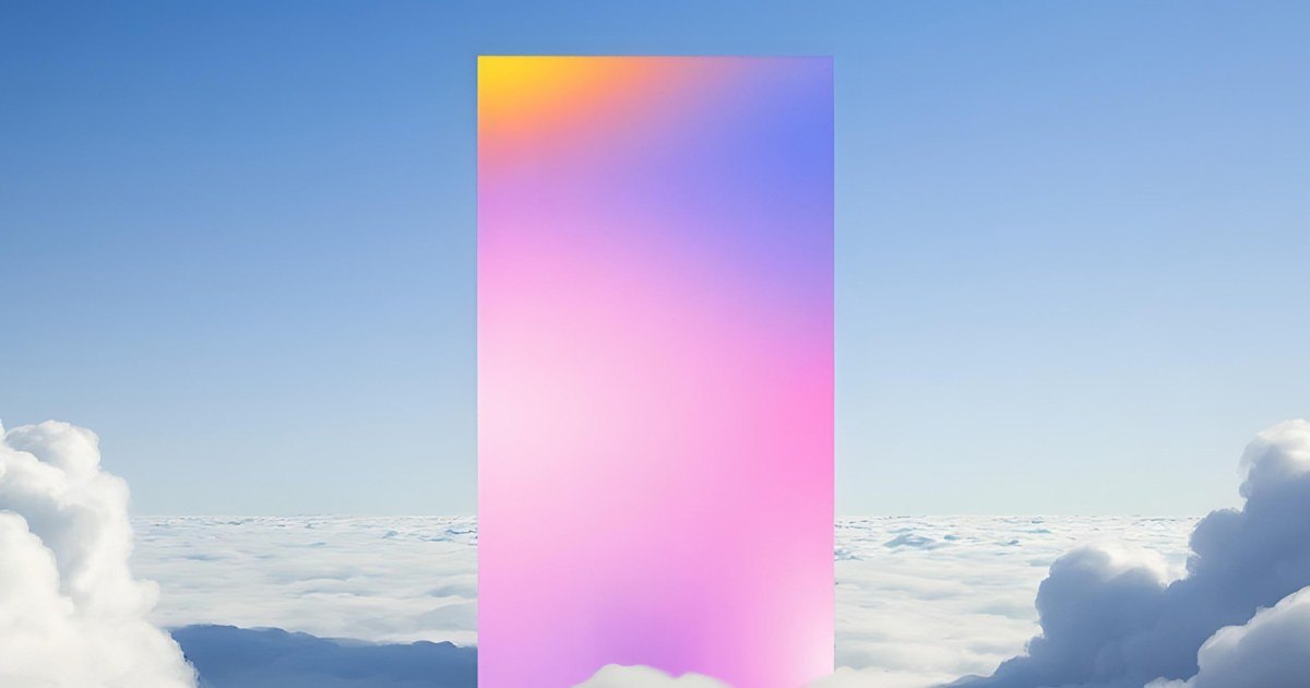CamberPure™ key visual: a color gradient panel above a sky of clouds
